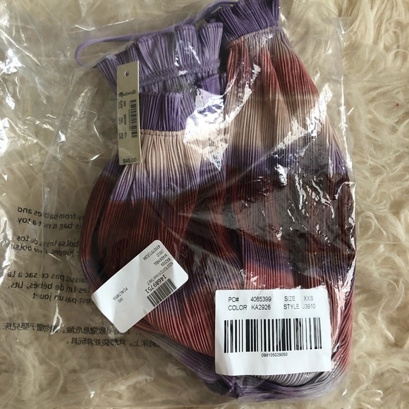 Madewell Nicole pleated tank - multicolor - Picture 2 of 2